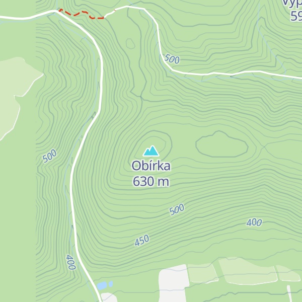 Map of Obírka