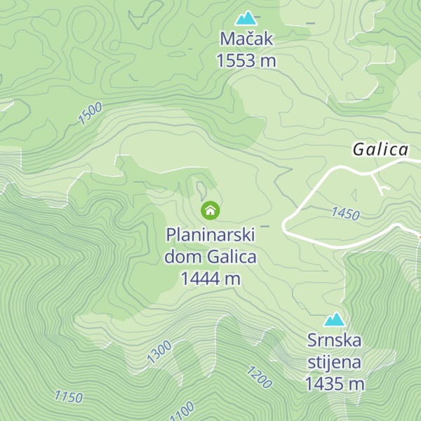 Map of Planinarski dom Galica