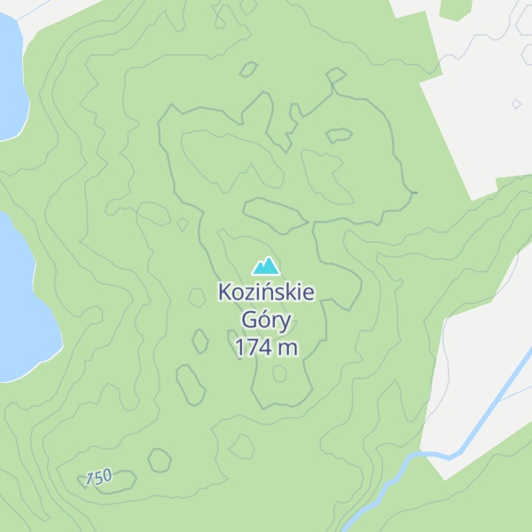 Map of Kozińskie Góry