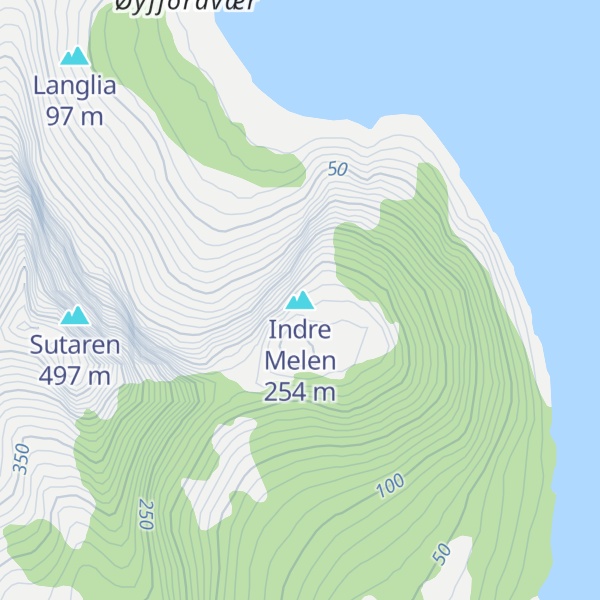 Map of Indre Melen