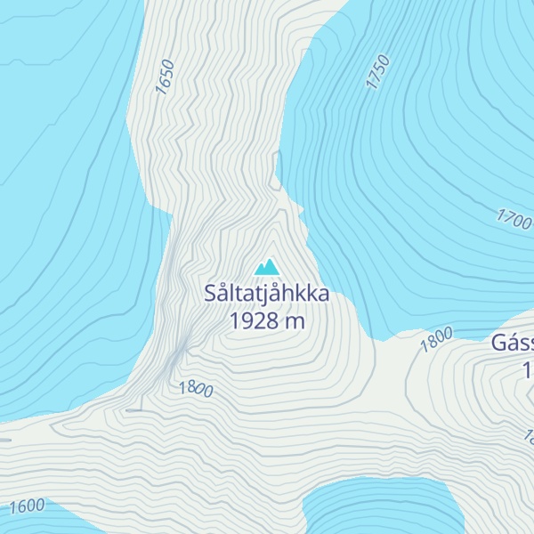 Map of Såltatjåhkka