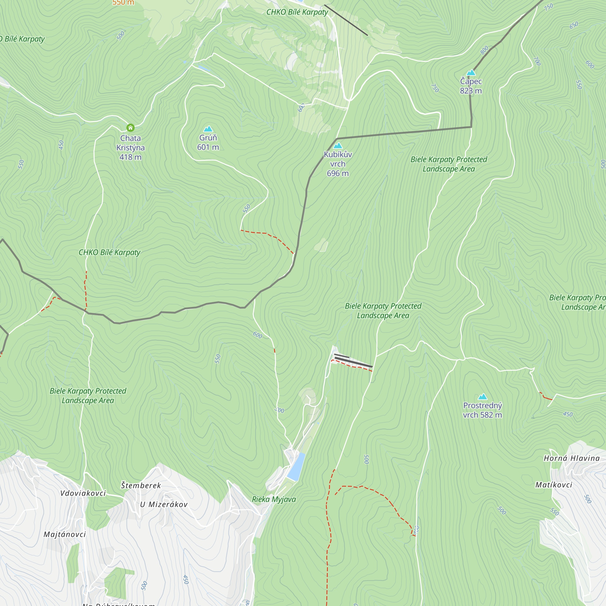 Poľovnícka chata map