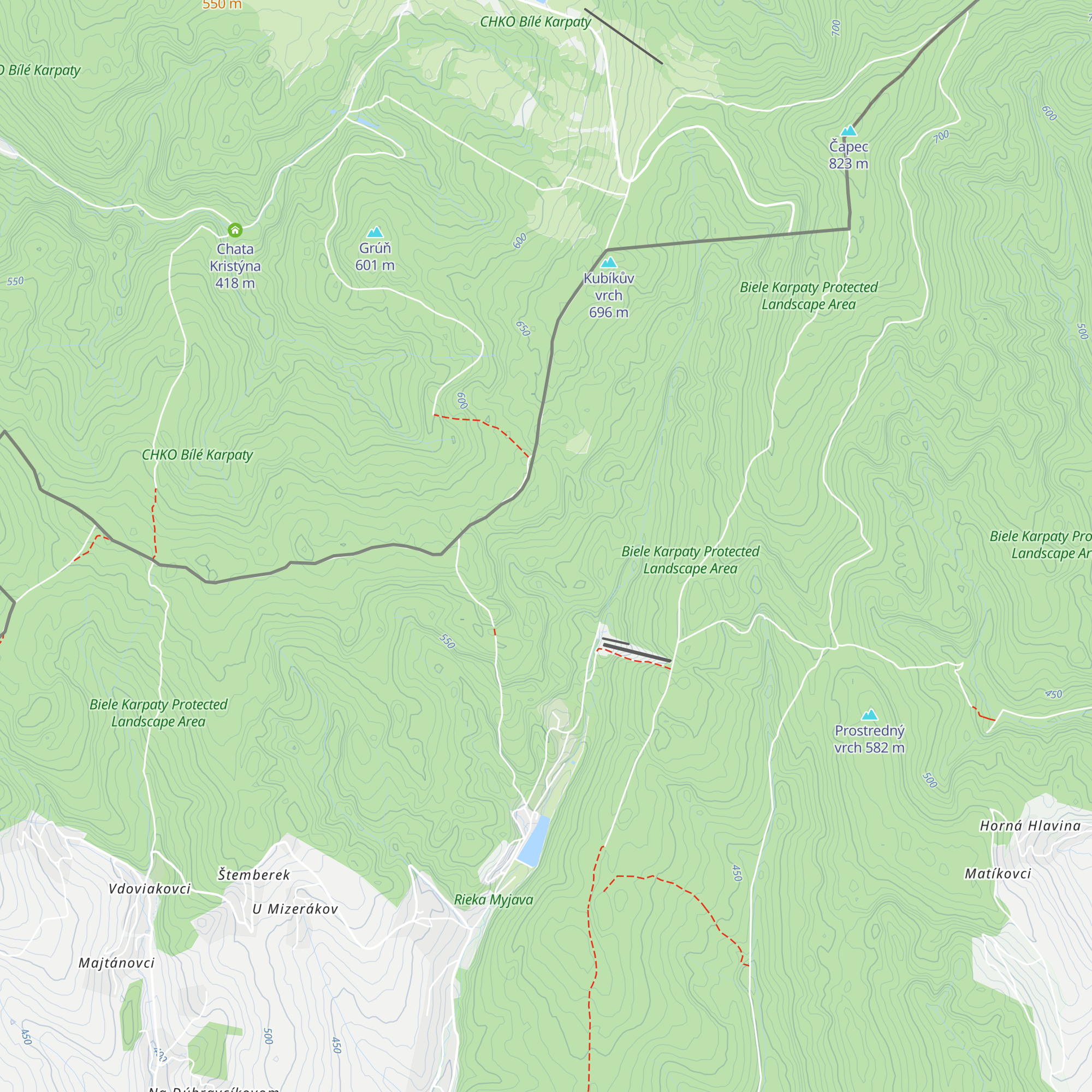 Poľovnícka chata map