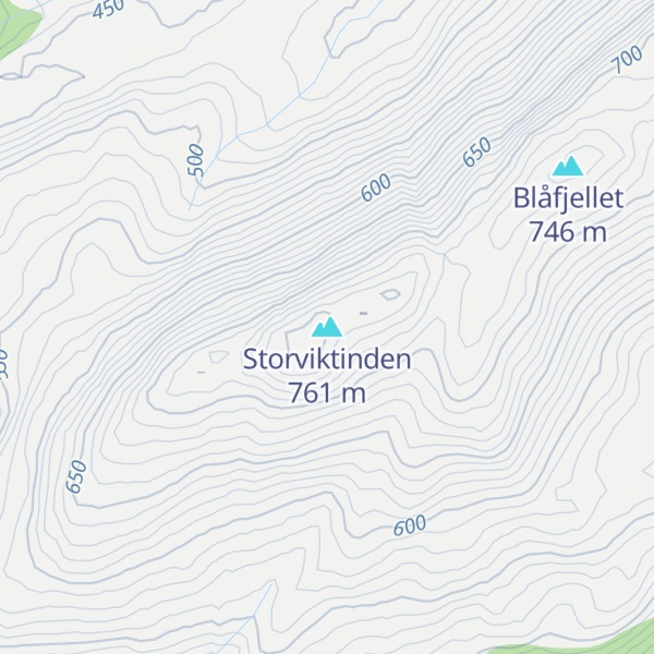 Map of Storviktinden