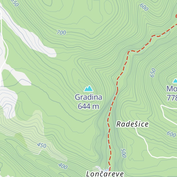 Map of Gradina