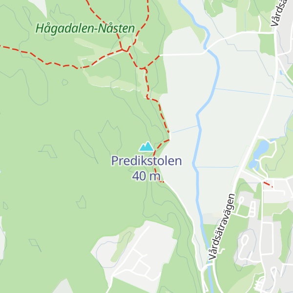 Map of Predikstolen