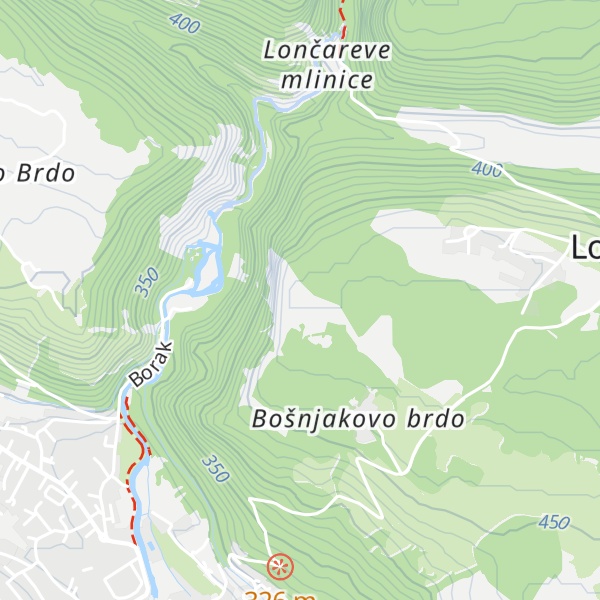 Map of Bosnjakovo Brdo