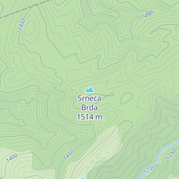 Map of Srneća Brda