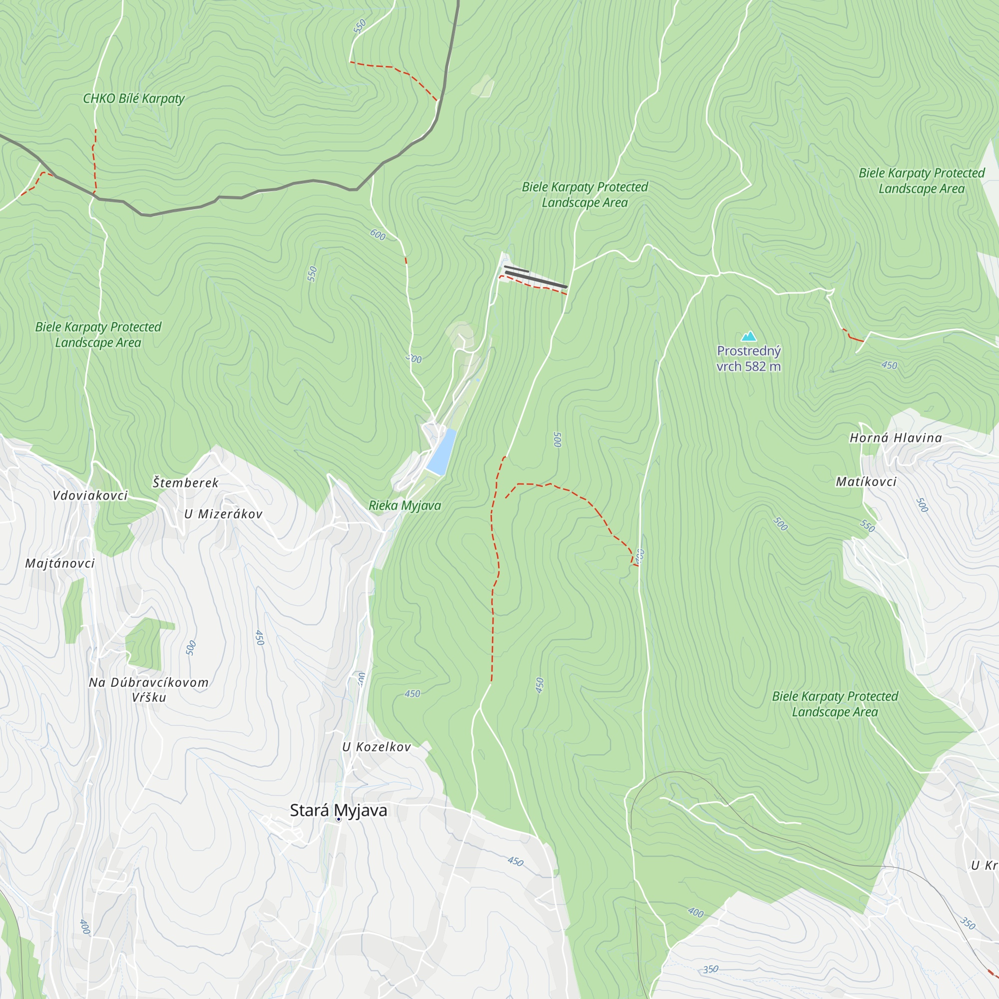 Lipovčeky map