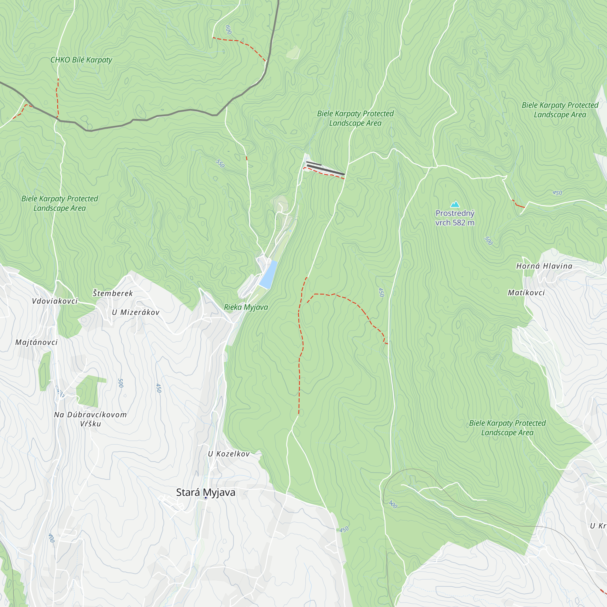 Lipovčeky map