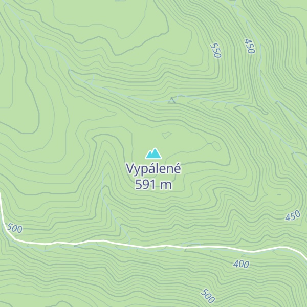Map of Vypálené
