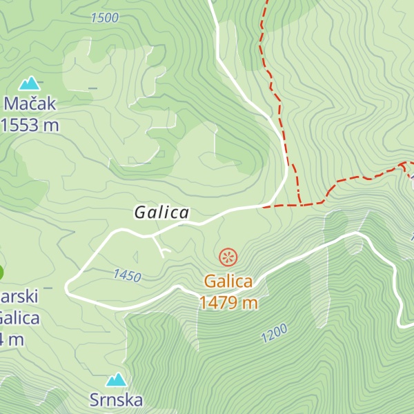 Map of Planinarski dom Grof Erik Brandis