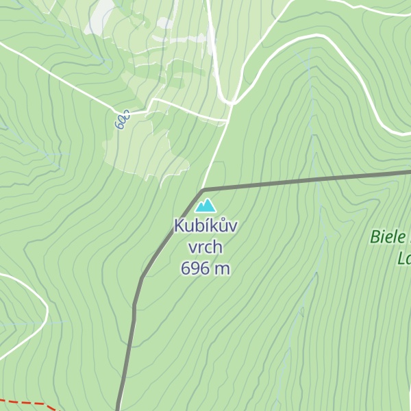 Map of Kubíkův vrch
