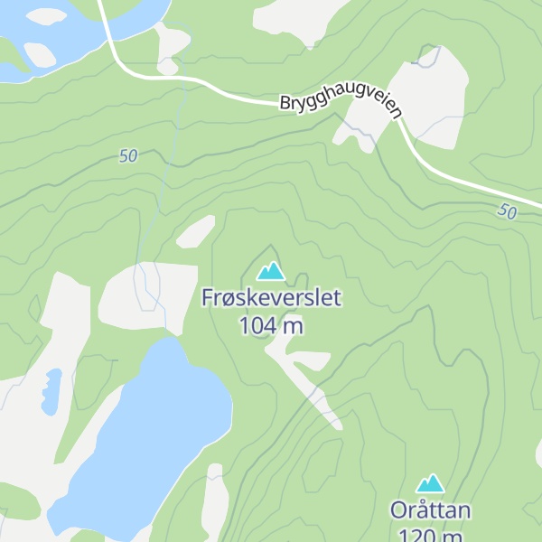 Map of Frøskeverslet