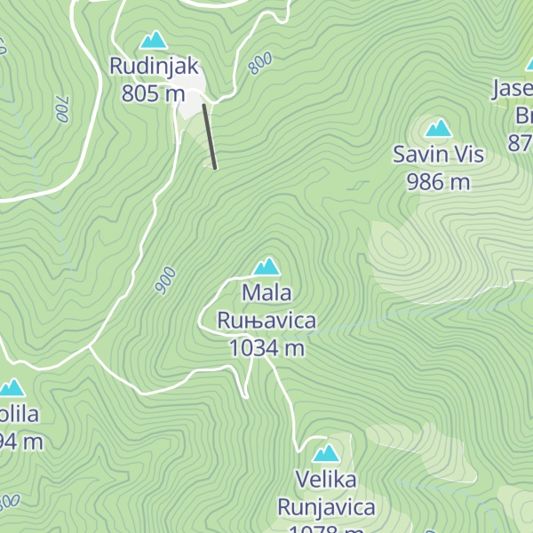 Map of Mala Ruњavica