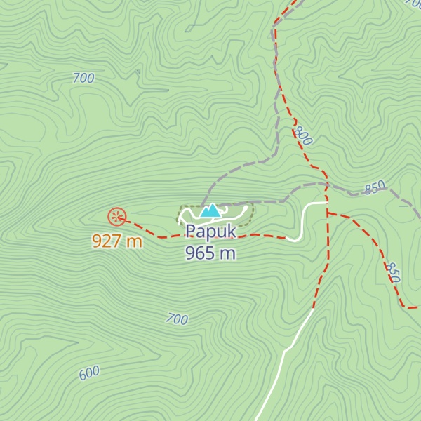 Map of Papuk