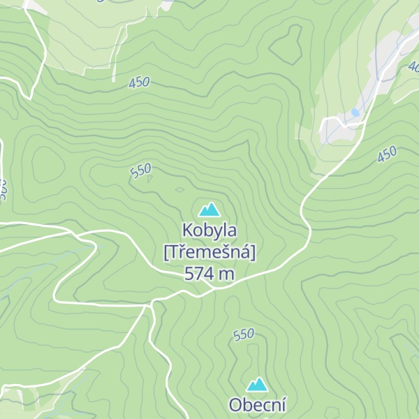 Map of Kobyla [Třemešná]