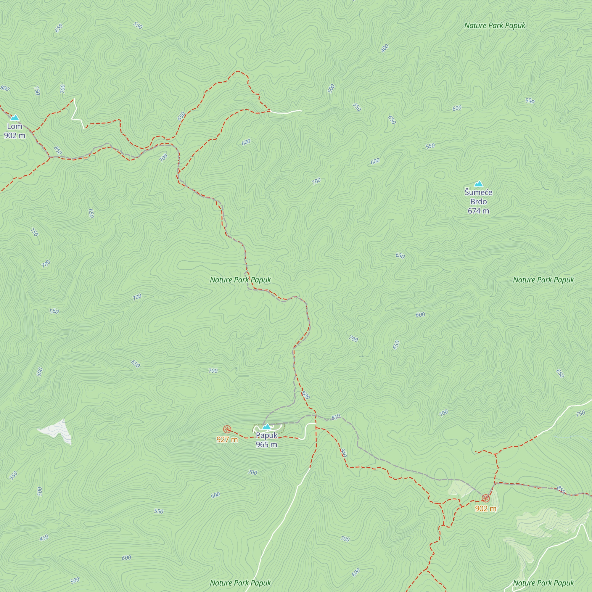 Kneževa voda map