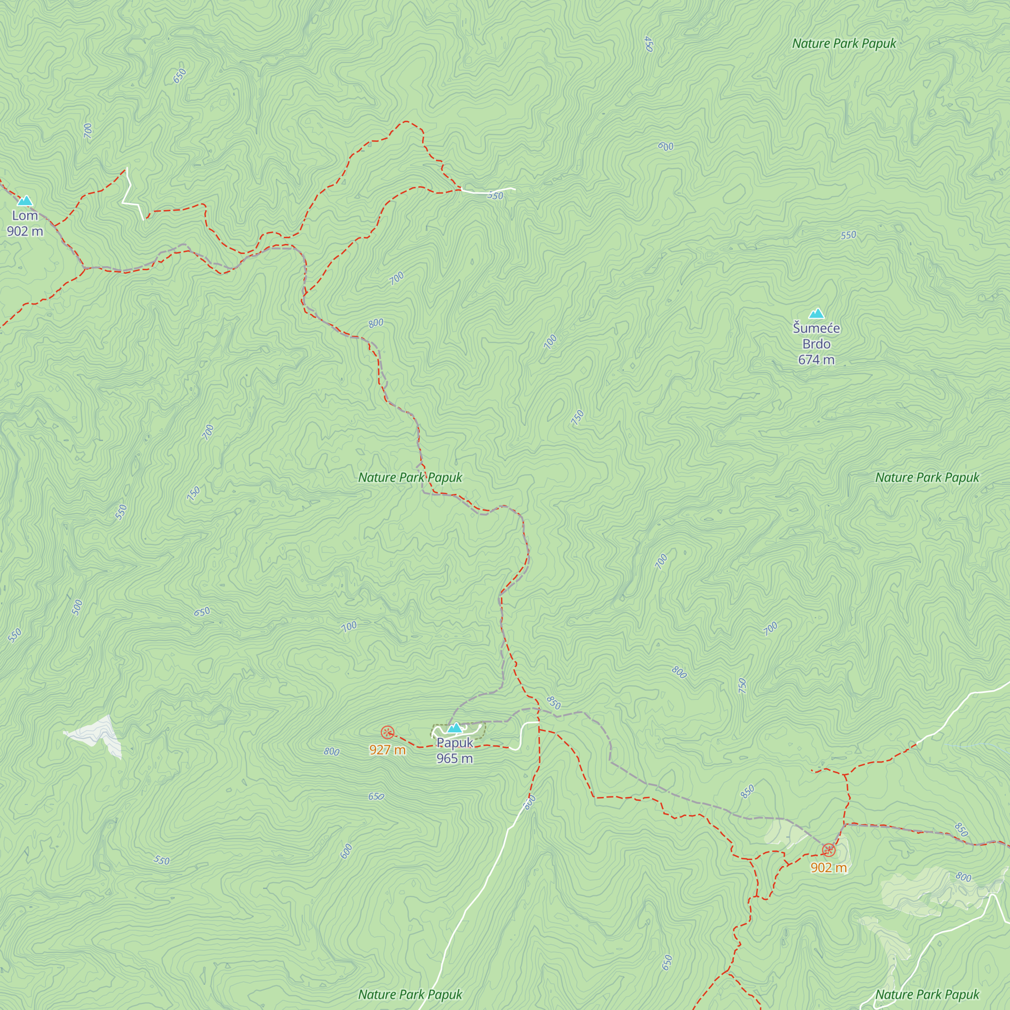 Kneževa voda map