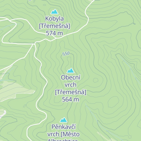 Map of Obecní vrch [Třemešná]