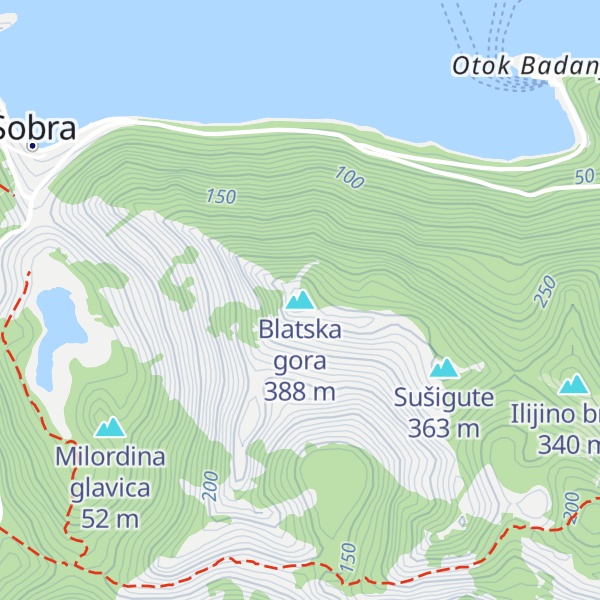 Map of Blatska gora