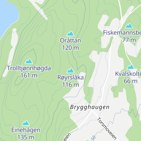 Map of Røyrslåka