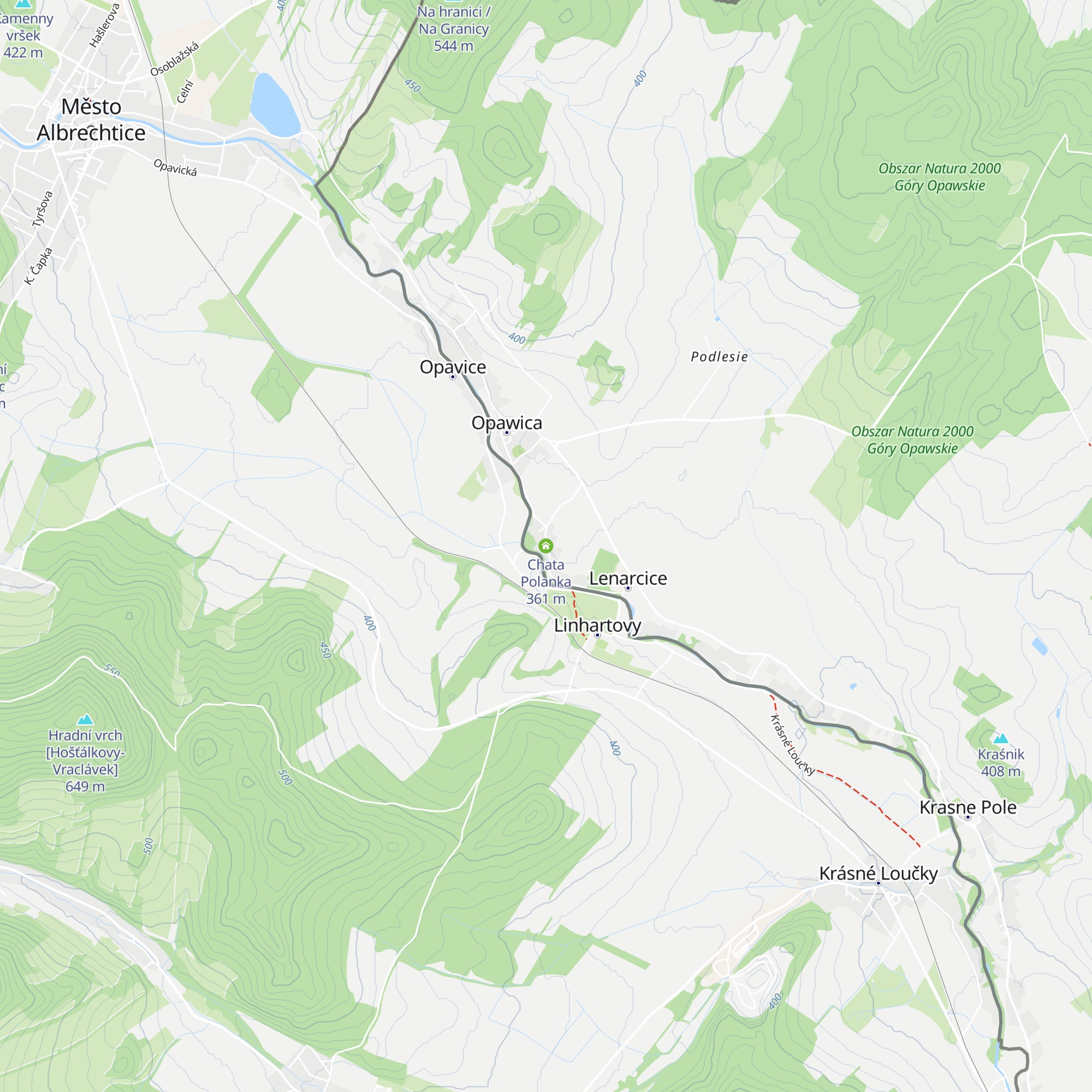Chata Polanka map
