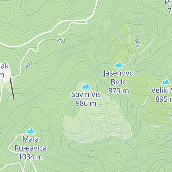 Map of Savin Vis