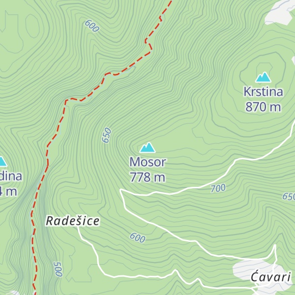 Map of Mosor