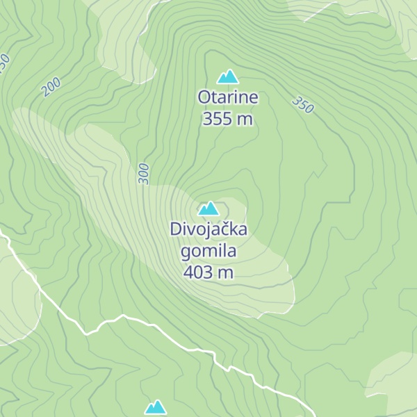 Map of Divojačka gomila
