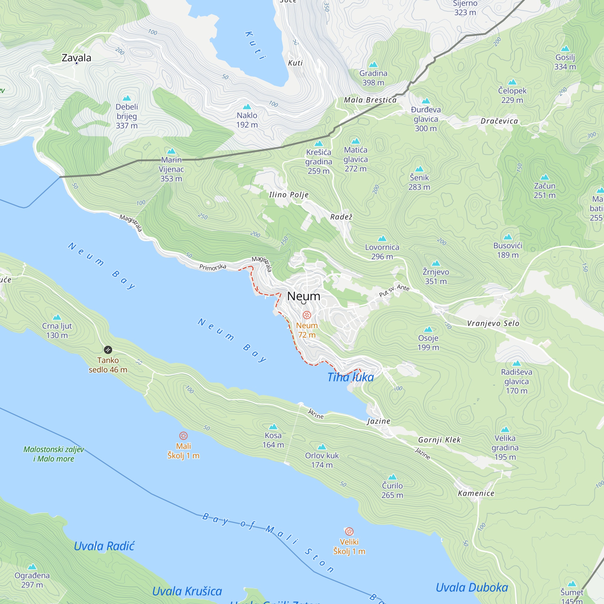Turistićka zajednica map