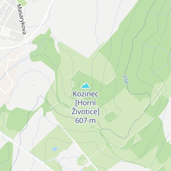 Map of Kozinec [Horní Životice]
