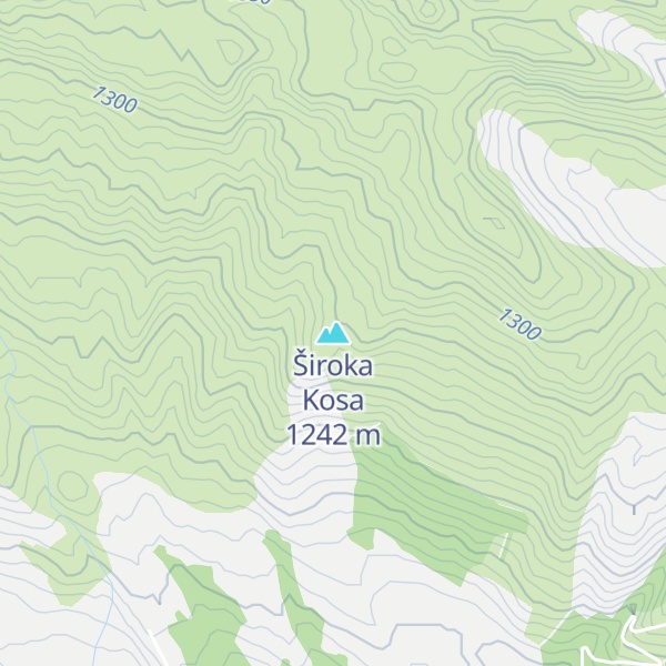 Map of Široka Kosa