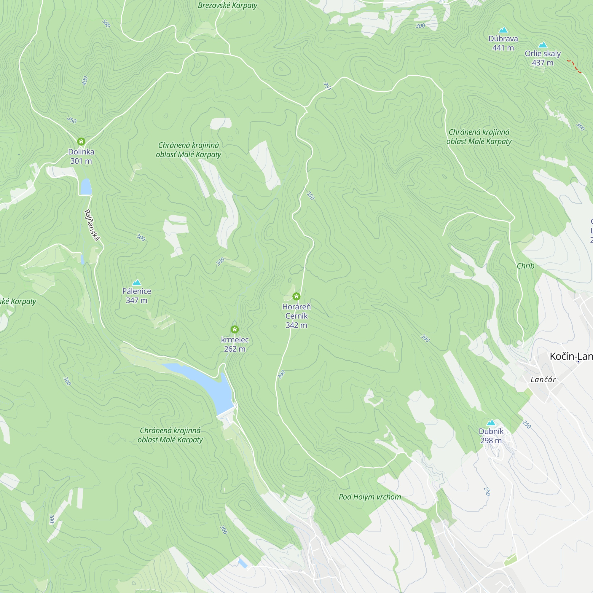 Horáreň Cerník map