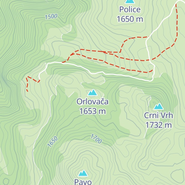 Map of Orlovača