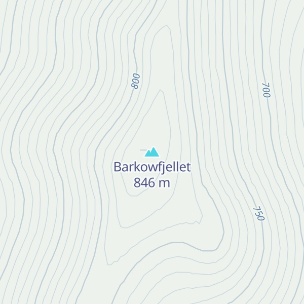 Map of Barkowfjellet