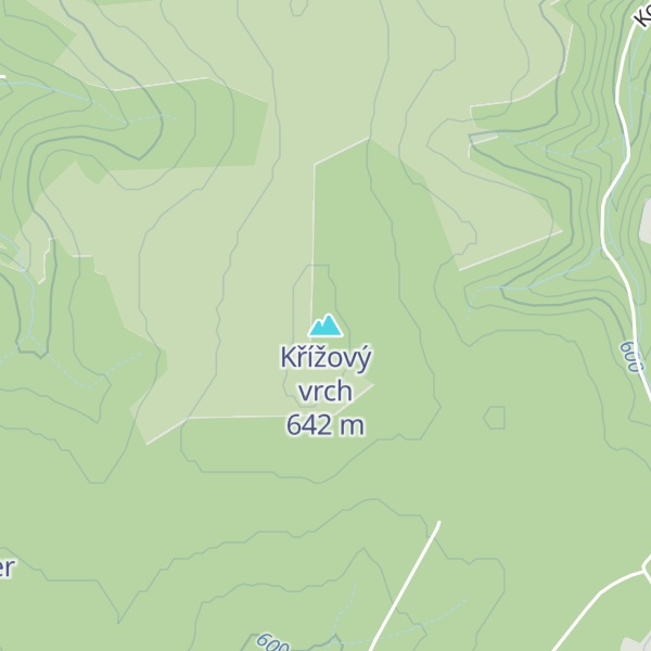 Map of Křížový vrch
