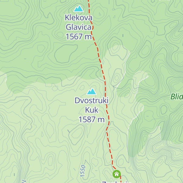 Map of Dvostruki Kuk