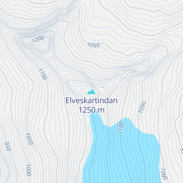 Map of Elveskartindan