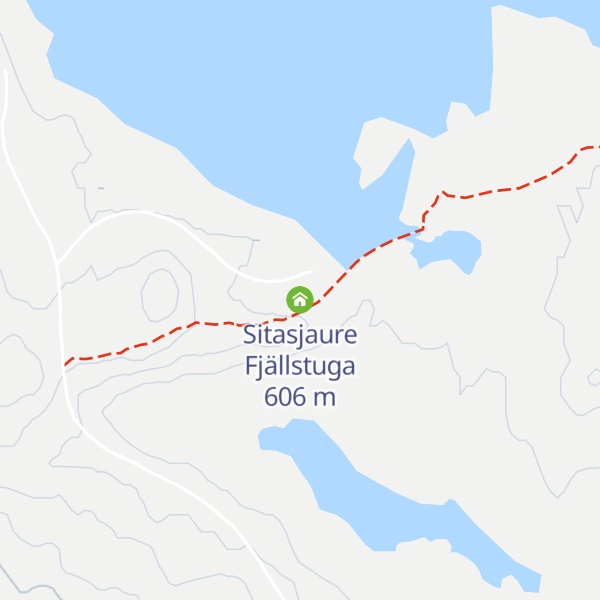 Map of Sitasjaure Fjällstuga