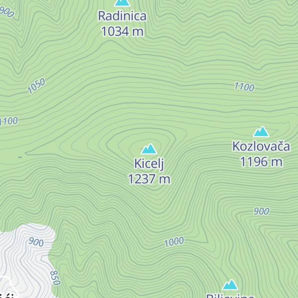 Map of Kicelj
