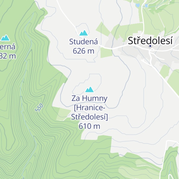 Map of Za Humny [Hranice-Středolesí]
