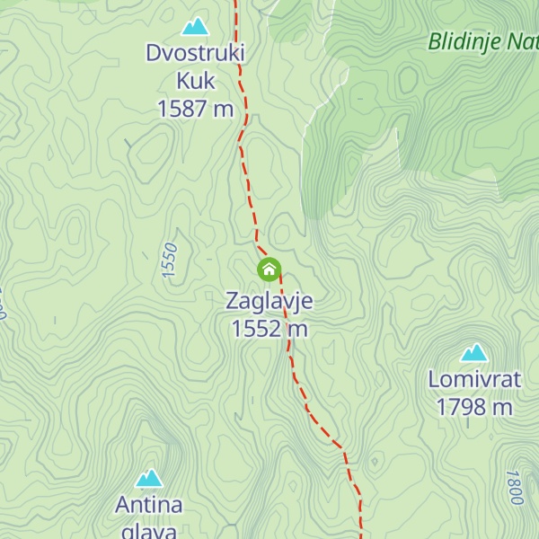 Map of Zaglavje