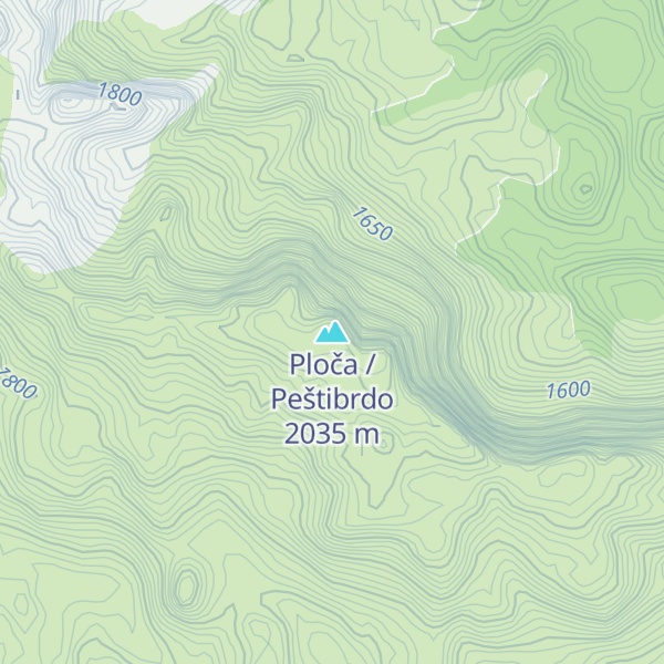 Map of Ploča / Peštibrdo