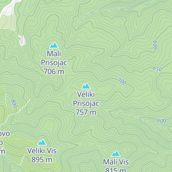 Map of Veliki Prisoјac
