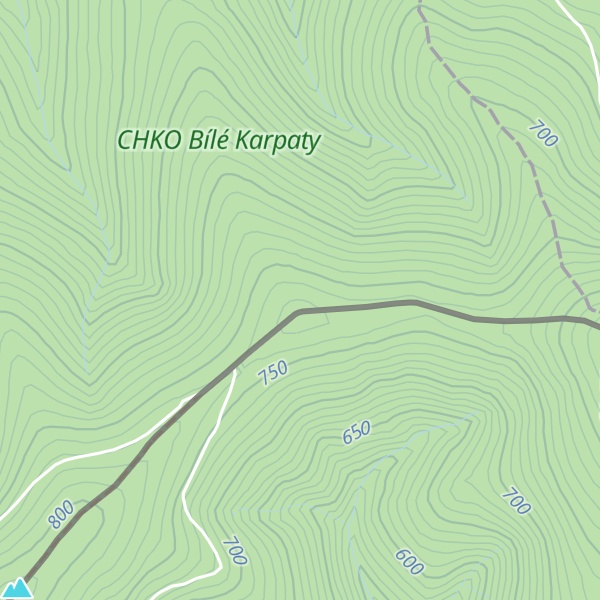 Map of Kašpariskův vrch