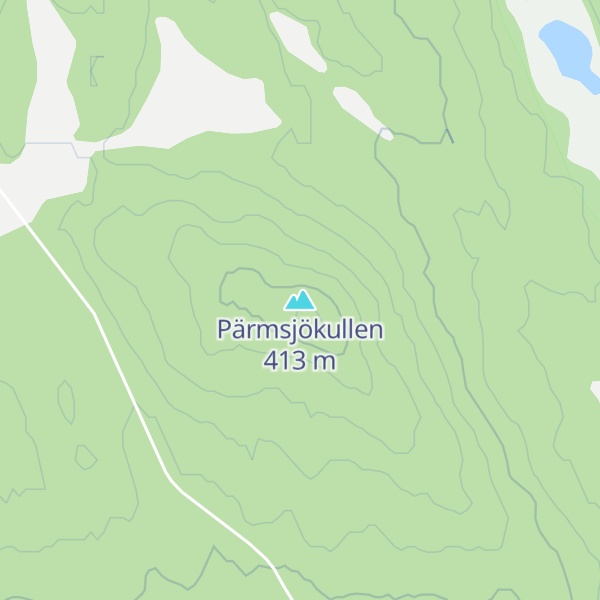 Map of Pärmsjökullen