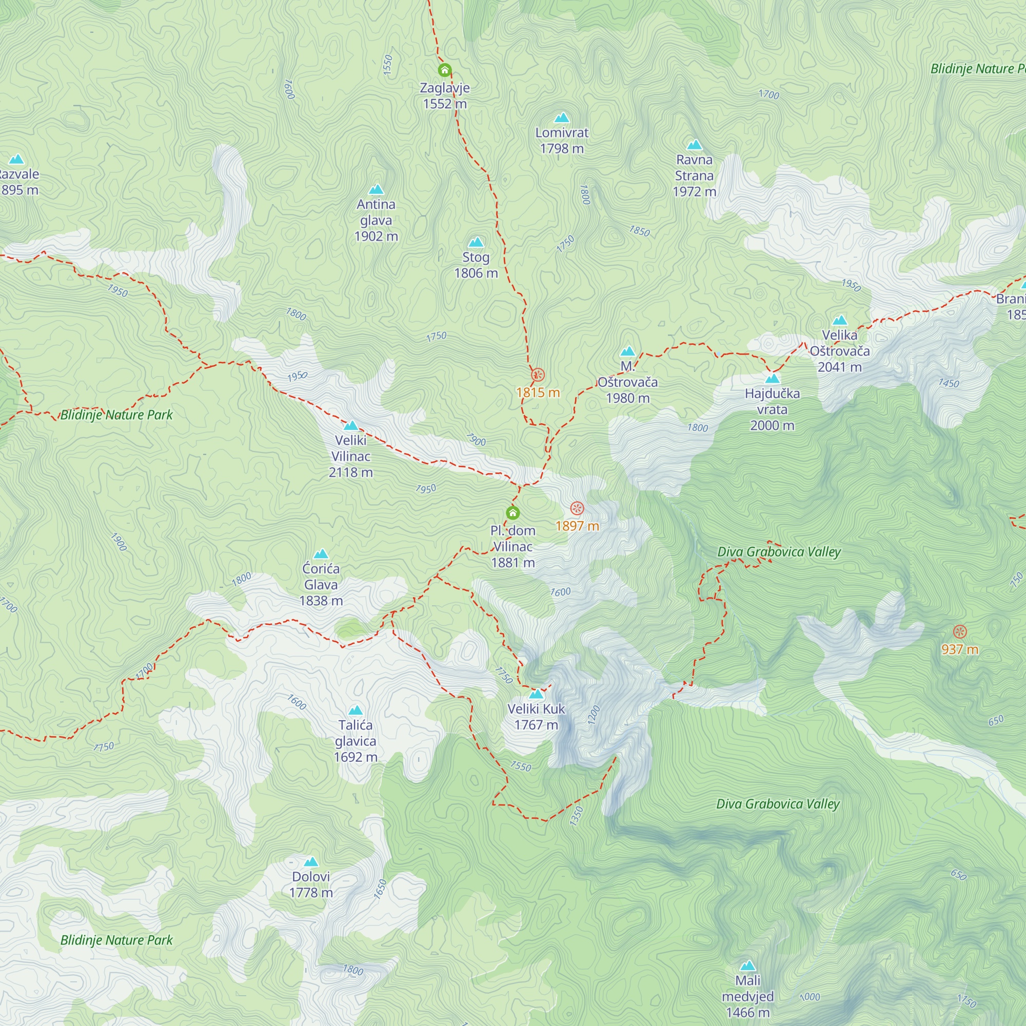 Pl. dom Vilinac map