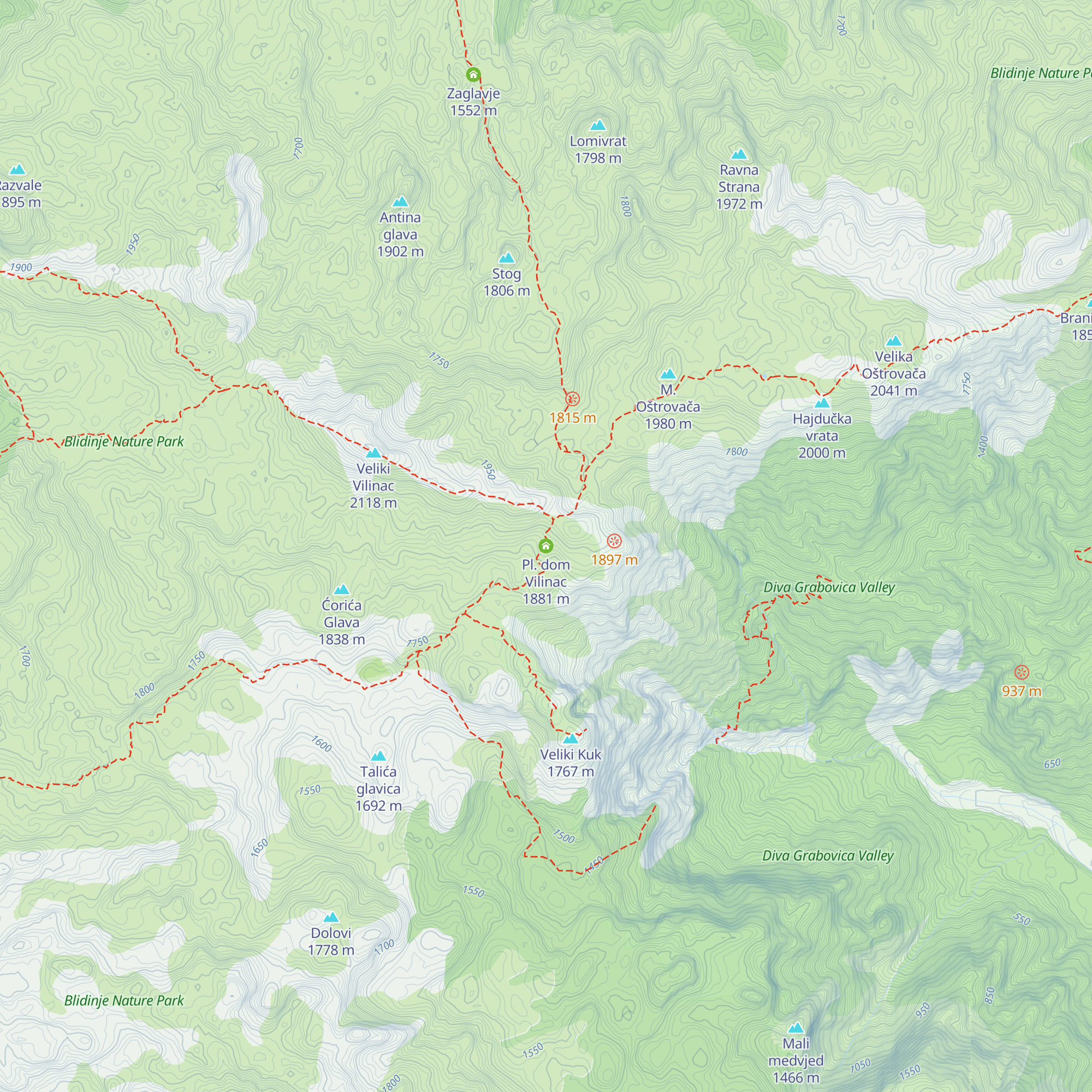 Pl. dom Vilinac map