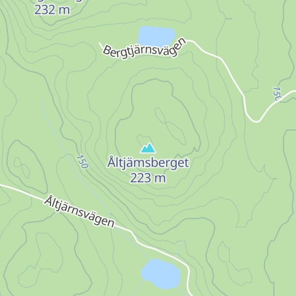 Map of Åltjämsberget